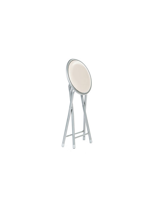 Σκαμπό Κουζίνας Μεταλλικό Beige 30x30x45εκ.