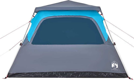 vidaXL Camping Tent Igloo Blue 3 Seasons for 6 People 310x285x200cm