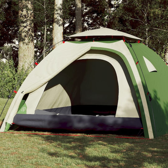 vidaXL Automatisch Campingzelt Iglu Grün für 4 Personen 326x260x175cm