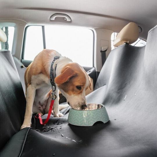 Autocover Car Cover for Dogs with Application on Front Headrests - Medium Waterproof Seat Cover Car for Dog Black