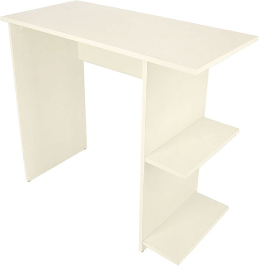 Birou Arnes Din Lemn Alb 85x40x76 cm