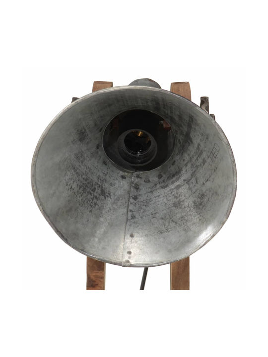 vidaXL Office Lamp for Socket E27 in Silver Color