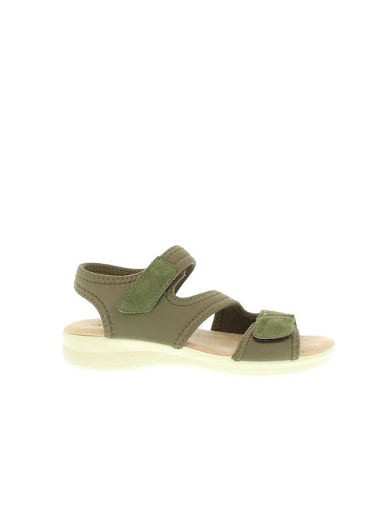 Emanuele Women's Flat Sandals in Green Color