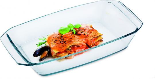 Simax Glass Rectangular Individual Heat-Resistant Cookware with Lid 315ml