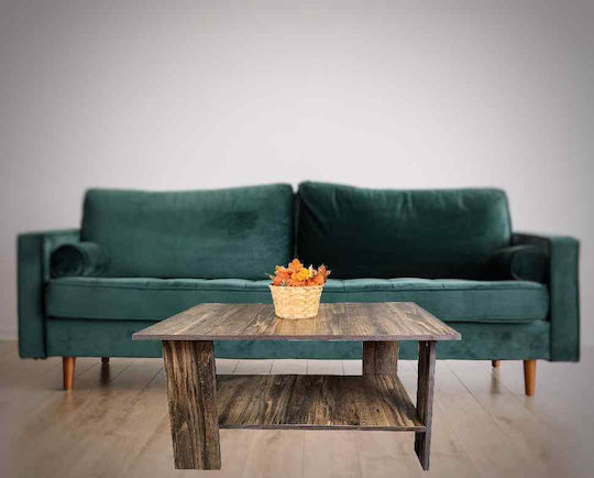 Ορθογώνιο Κεντρικό Τραπεζάκι Ξύλινο White Oak Μ87xΠ60xΥ43εκ.