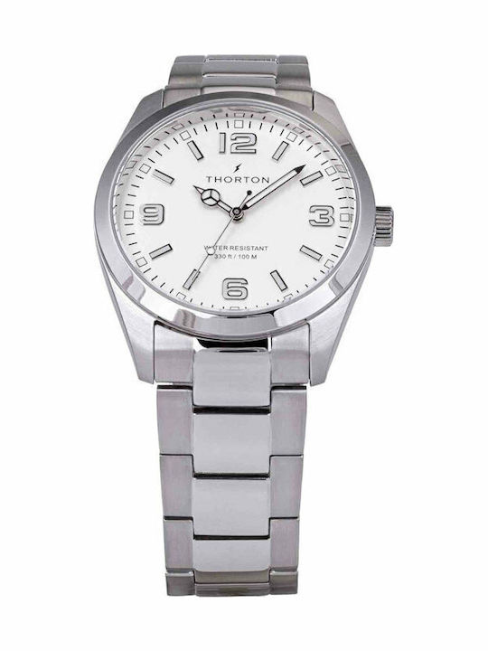 Thorton Men's Watch 41mm Battery with Silver Metal Bracelet