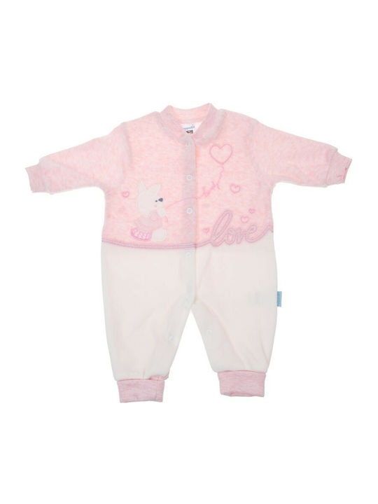 Hoppidik Baby Bodysuit Long-Sleeved Velvet Somon