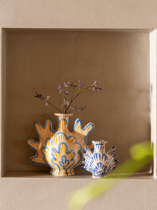 &Klevering Candle Holder in Brown Color 15x13x7cm 1pcs