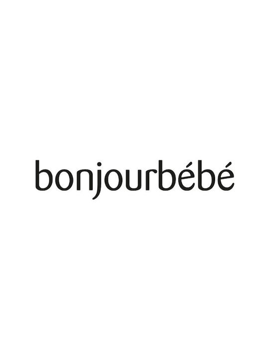 Bonjour Bebe Βρεφική Κάπα-Μπουρνούζι με Κουκούλα Λευκή 100x100εκ.