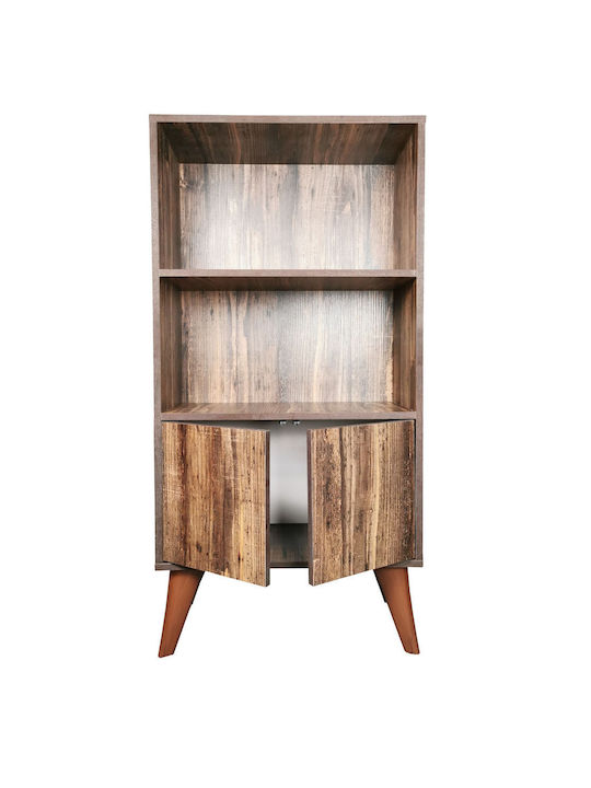 Βιβλιοθήκη Retro Brown 60x30x120εκ.