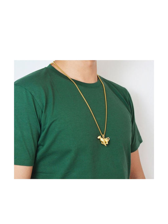 Metalmorphose On Shirt Κολιέ Λεοπάρδαλη