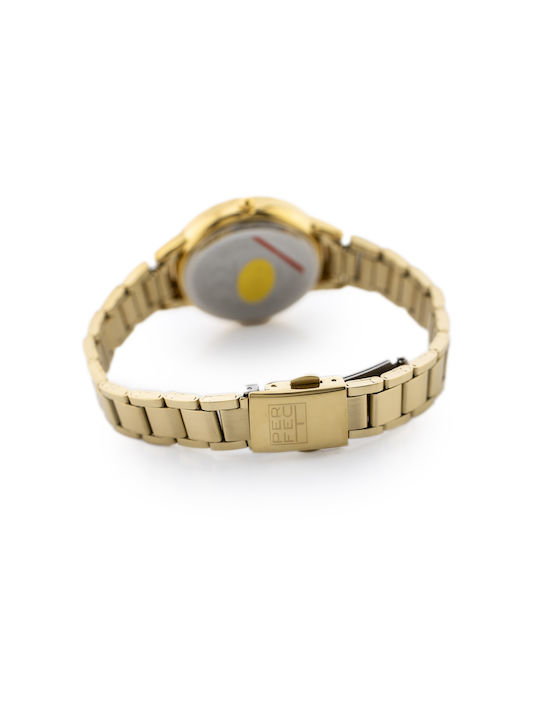 Perfect Watch with Gold Metal Bracelet