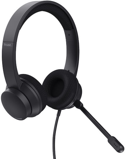 Trust HS-260 On Ear Multimedia Ακουστικά με μικρόφωνο και σύνδεση USB-A