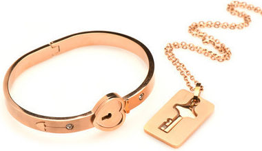 XR Locking Bracelet Κολάρο σε Χρυσό Χρώμα