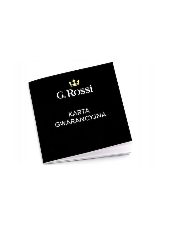 G.Rossi Women's Watch with Black Leather Strap