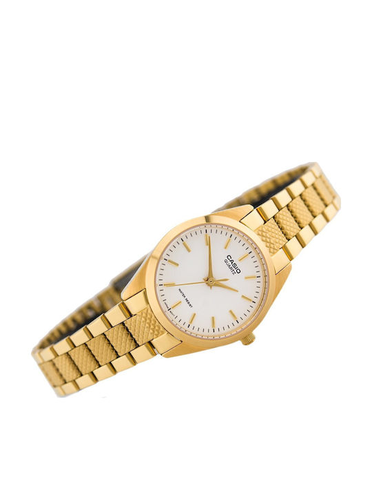 Casio Classic Women's Watch with Gold Metal Bracelet
