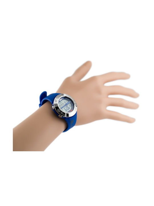 Oceanic Digital Watch Chronograph with Blue Rubber Strap