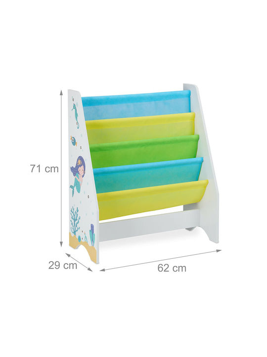 Boden Bücherregal Holz Mehrfarbig 61x29x74cm