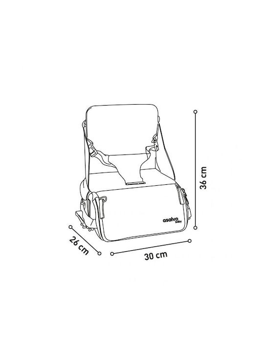 Asalvo Shushi 2 1 Portable Booster Chair & Bag Hedgehog