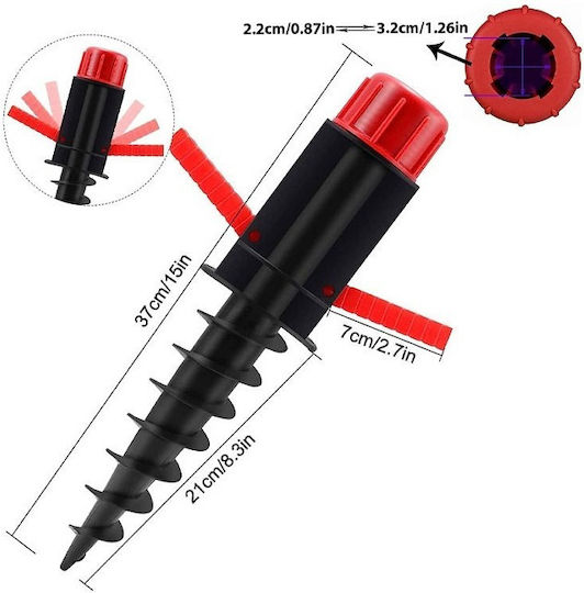 Umbrella Base Screwed Polypropylene