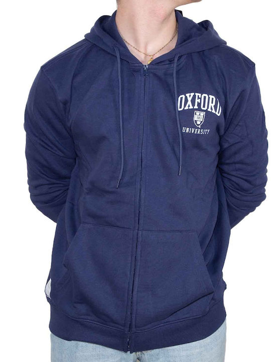 Blue Hooded Cardigan