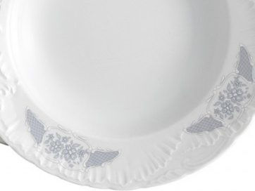 Cmielow Rococo Frederique Alb Porțelan Set de Vase 40buc