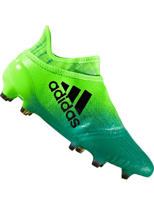 Jr X 16 Kids Molded Soccer Shoes Green