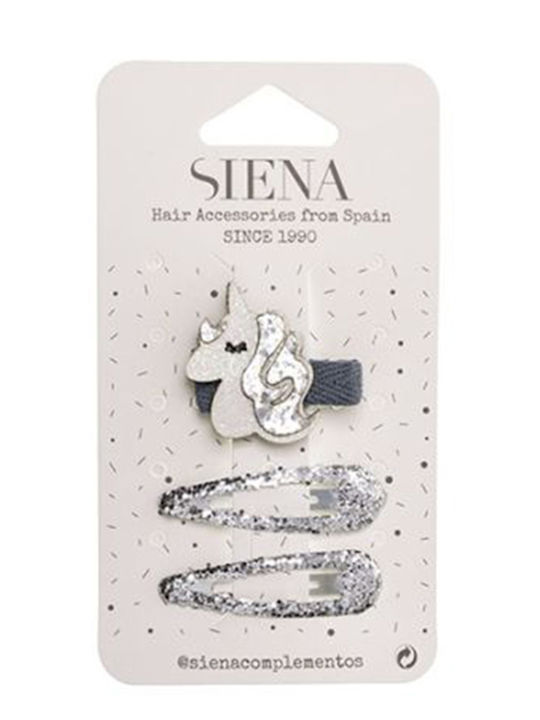 Siena Set of Kids Hair Clips with Hair Clip Unicorn (Various Designs) 1pc