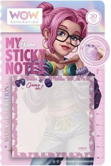 Note adezive transparente Wow Generation - Asortiment
