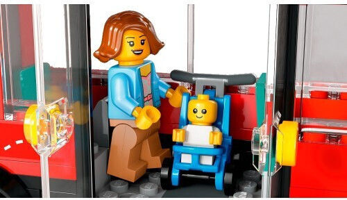 LEGO City Red Double-decker Sightseeing Bus for Ages 7+ 384 Pieces