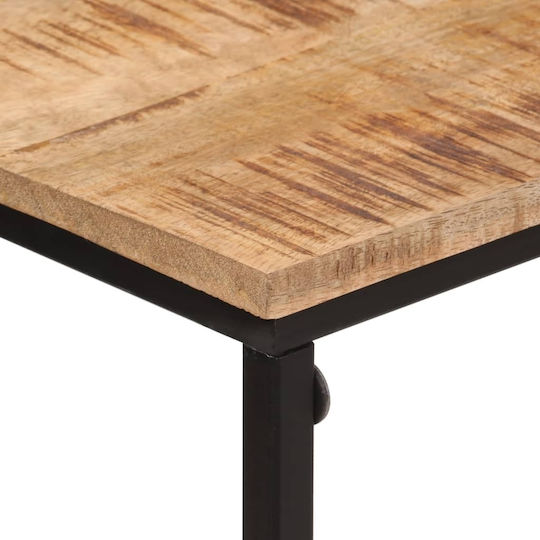 Solid Wood Console Table Solid wood Mango wood/iron L80xW30xH74cm