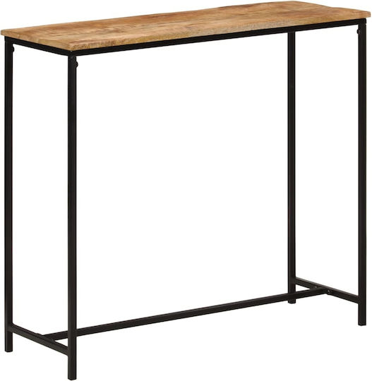 Solid Wood Console Table Solid wood Mango wood/iron L80xW30xH74cm
