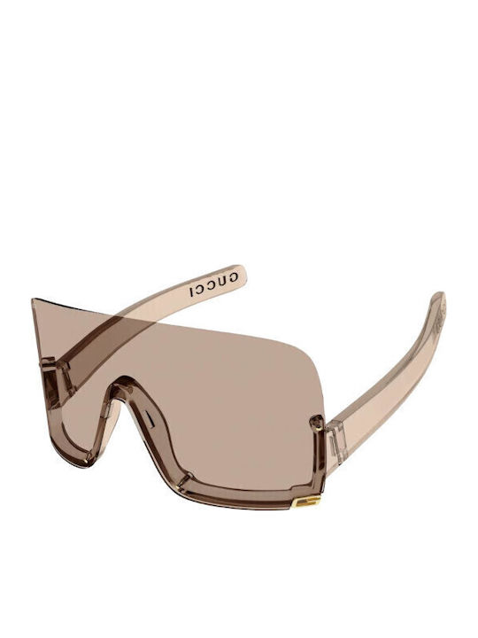 Gucci Γυαλιά Ηλίου Μπεζ με Κοκκάλινο Σκελετό Gucci Γυαλιά Ηλίου Μπεζ με Κοκκάλινο Σκελετό