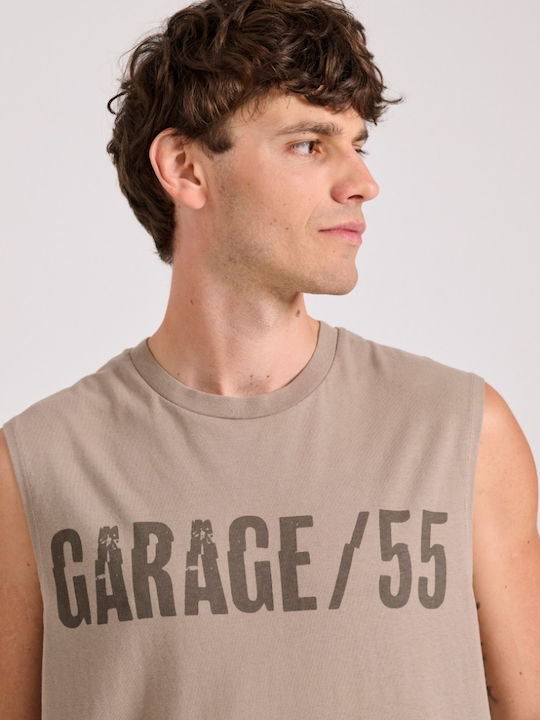 Garage Fifty5 Men's Short Sleeve Blouse Cigar