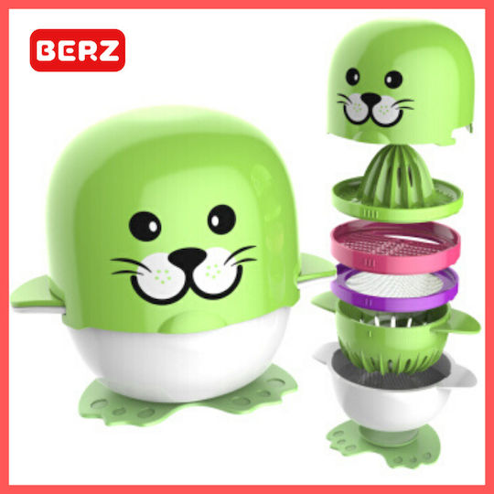 Berz Set 7 in 1 Food Preparation Cartoon Grinder Green Bz8661g