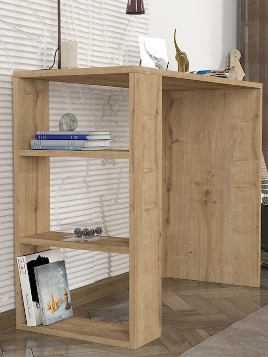 Γραφείο Netenia Ξύλινο sapphire oak 90x40x74εκ.