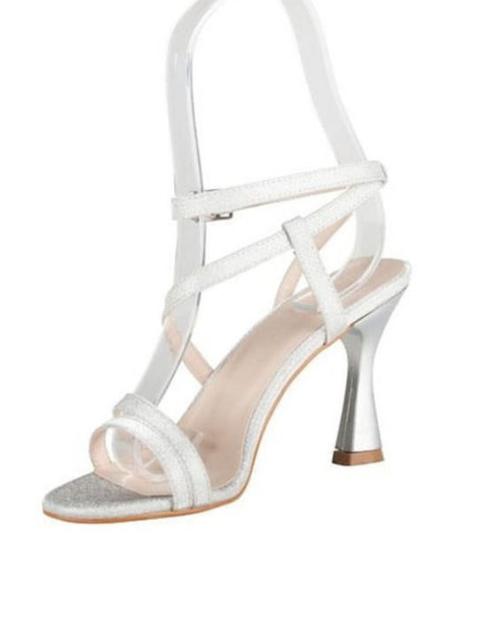 Damen Sandalen in Silber Farbe