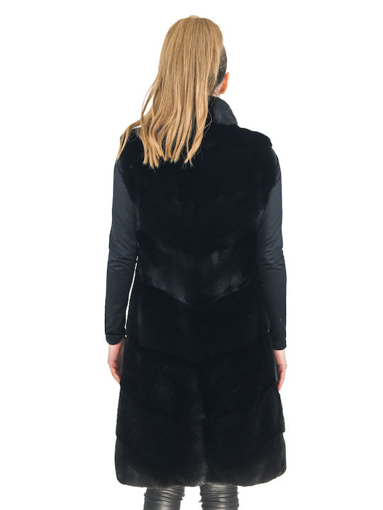 Fur sleeveless mink (mink) Alexandra