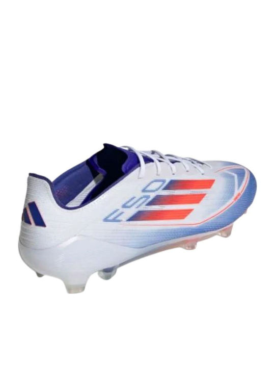 adidas F50 Elite Football Shoes with Cleats Cloud White / Solar Red / Lucid Blue