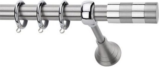 Metallic Curtain Pole Lotus Single Φ25mm 140cm Single