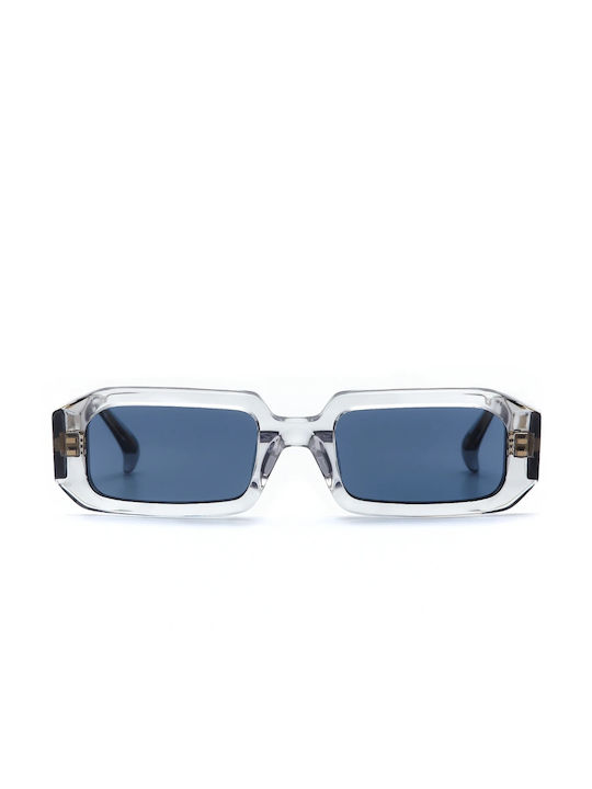 Am Eyewear Sonnenbrillen mit Gray Rahmen und Blau Linse 165-GH-NB