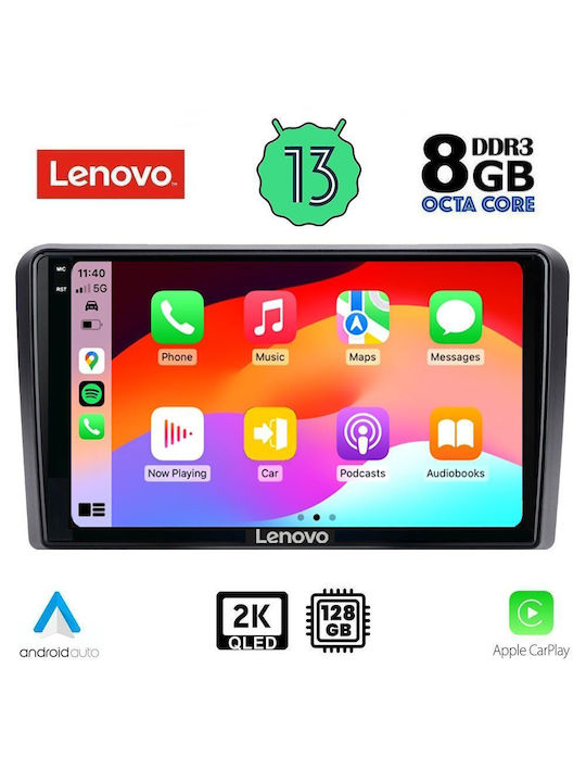 Lenovo Ηχοσύστημα Αυτοκινήτου 2DIN (Bluetooth/USB/WiFi/GPS) με Οθόνη Αφής 9"