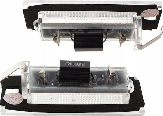 AutoTune Kennzeichenbeleuchtungen LED für Citroen Pullover Fiat Ducato 2011 2Stück