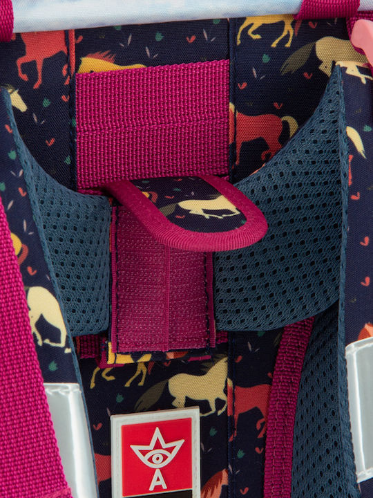 Arsuna Schulranzen Rucksack Junior High-High School Mehrfarbig