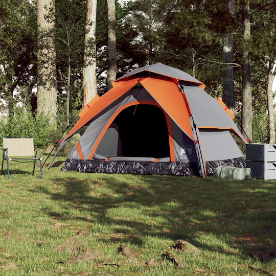 vidaXL Camping Tent Igloo Gray for 5 People