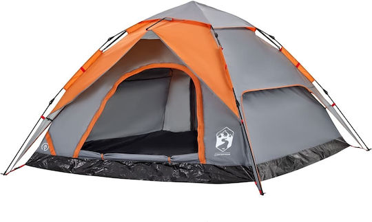 vidaXL Camping Tent Igloo Gray for 5 People