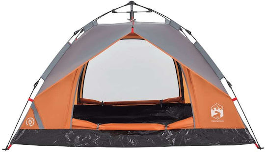 vidaXL Camping Tent Igloo Orange for 2 People 360x135x105cm