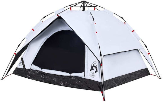 vidaXL Camping Tent Igloo White with Double Cloth for 3 People 230x200x128cm