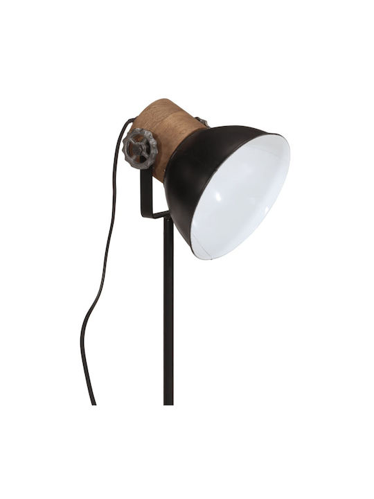vidaXL Office Lamp for Socket E27 in Black Color