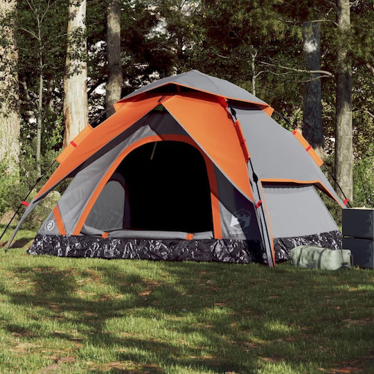 vidaXL Camping Tent Igloo Gray for 5 People